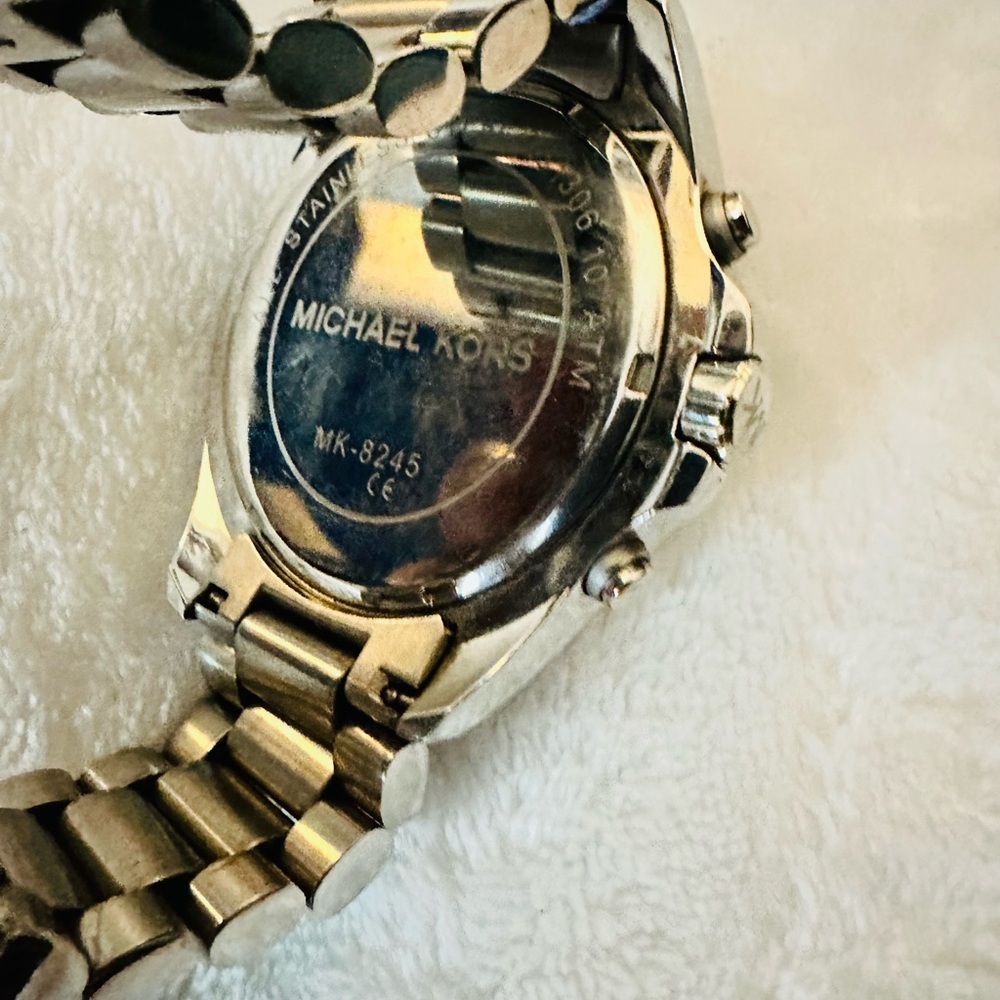 Michael Kors Silver Chronograph Watch - Picture 2 of 6